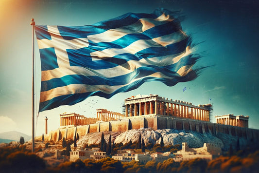Steagul Greciei pe Acropole