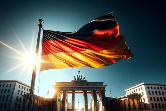 Fluturând steagul german