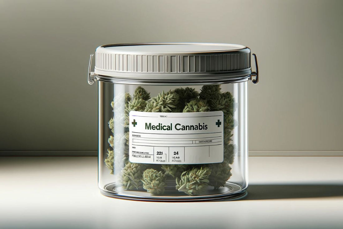 Un container plin de canabis medical