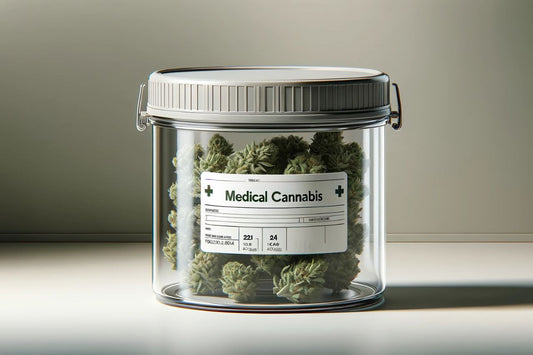 Un container plin de canabis medical