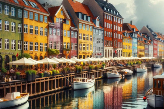 Canalul colorat al orașului danez