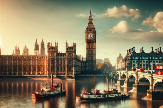 Big Ben și London Bridge