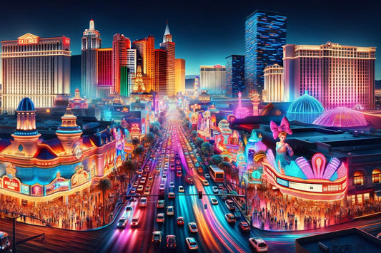 O scenă nocturnă în Las Vegas, Nevada