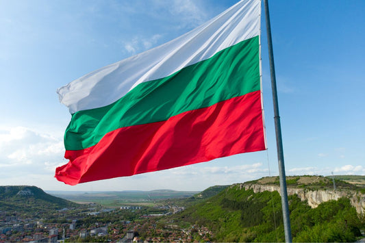 Fluturând steagul bulgăresc deasupra orașului