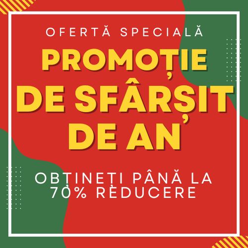Vânzare de final de an – economisește 40–70 %