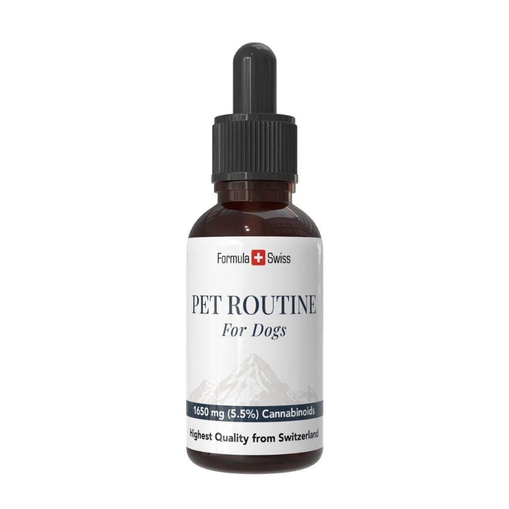 Formula Swiss Pet Routine pentru câini – ulei CBD 5 %, flacon cu pipetă