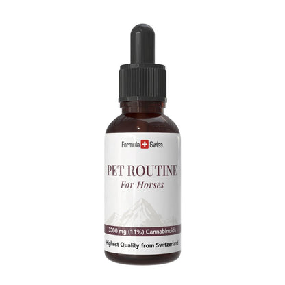 Formula Swiss Pet Routine pentru cai – ulei CBD 10 %, flacon cu pipetă