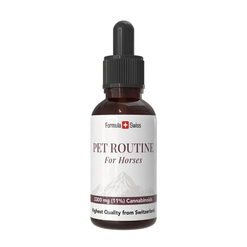 Formula Swiss Pet Routine pentru cai – ulei CBD 10 %, flacon cu pipetă